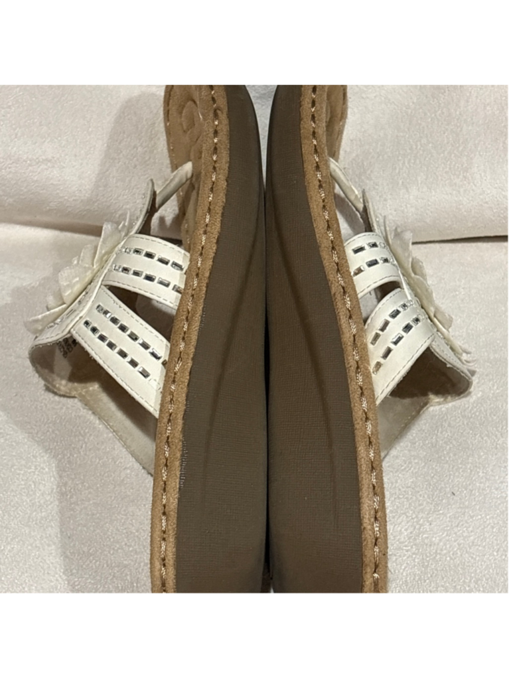 Women's Cliffs by White Mountain White Brown Sandals Size 9 - Picture 3 of 6